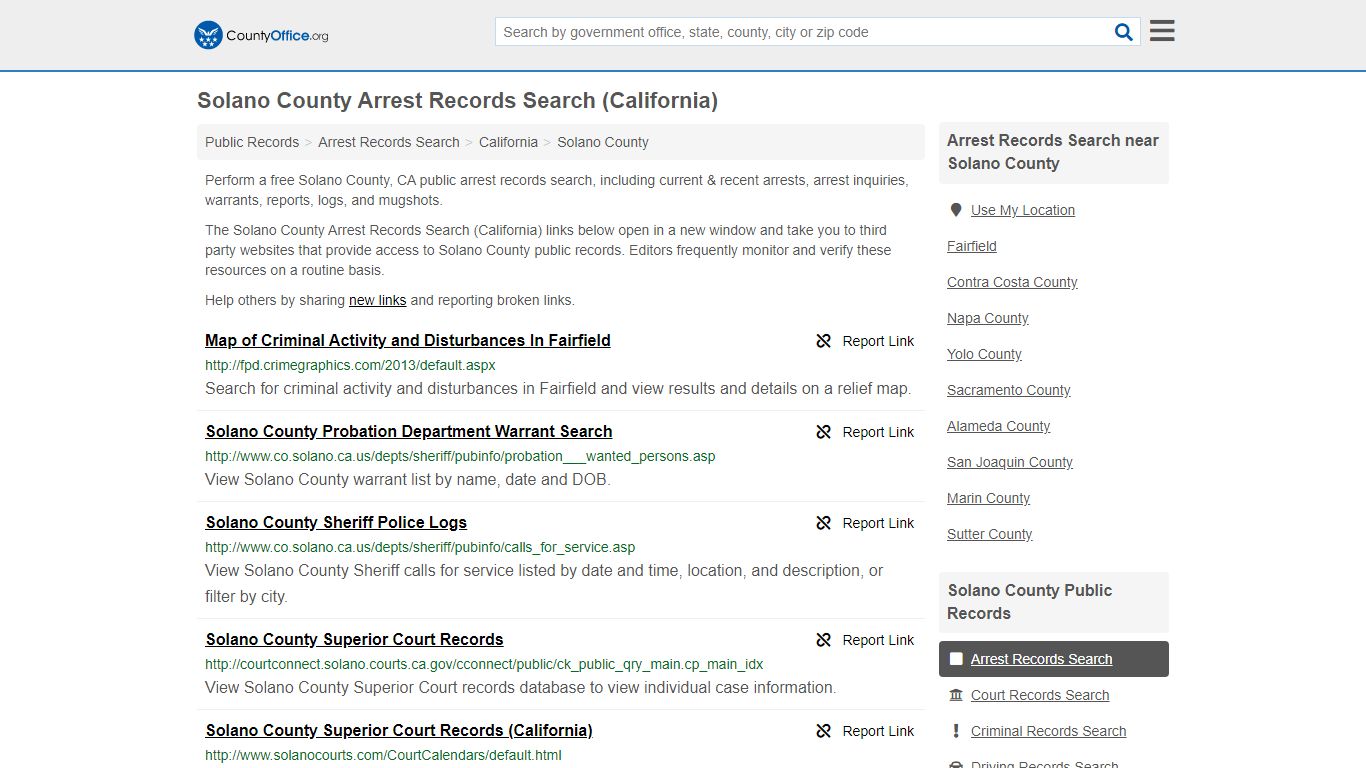 Arrest Records Search - Solano County, CA (Arrests & Mugshots)